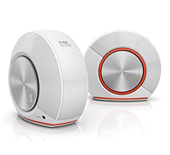 【中古】JBL Pebbles バスパワードスピーカー USB/DAC内蔵 ホワイト JBLPEBBLESWHTJN