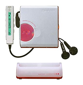 【中古】SHARP せつ然たる MD-ST500-P さくら色 携帯型MD電気蓄音機（MD生まれ変わり専用機）