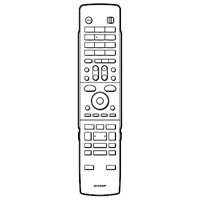 【中古】SHARP 純正パーツ BD/DVDレコーダー用リモコン 0046380236|IINEX