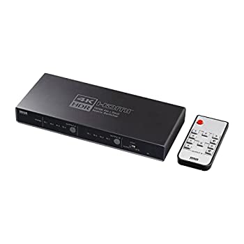 【中古】サンワサプライ HDMI行列うつり変わり器(4インプット・2最終生産物) 4K・HDR・光デジタル最終生産物付き添い人 SW-HDR42H