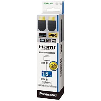 【中古】Panasonic 「ビックカメラグループオリジナル」1.5m 3D映像・イーサネット対応 Ver1.4HDMIケーブル（HDMIとHDMI） RP-CHE15S1K