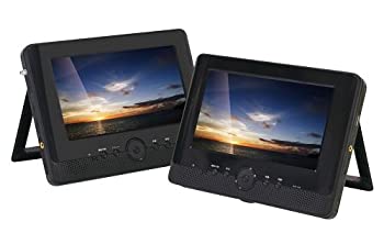【中古】（非常に良い）ツインモニター 7インチ フルセグ搭載 ポータブルDVDプレーヤー RV-704W｜IINEX