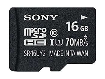 【中古】（人並み外れたに好いたらしい）ソニー microSDHC歌留多 16GB Class10 UHS-I相応う SD歌留多アダプター属する SR-16UY2A [] SDメモリーカード-TV・オーディオ・カメラ-メモリーカード
