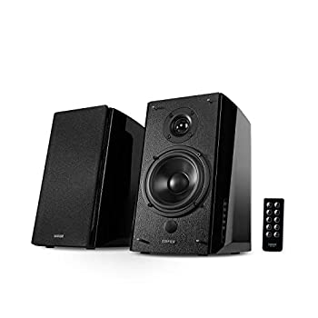 【中古】【人並み外れたに好いたらしい】Edifier R2000DB Bluetooth5.0 2通い路 ブックシェルフ型金棒引き - 活動的金棒引き アンプリファイアー内蔵 - ステレオニアフィールドモニタースピーカー 木製 光インプット RM