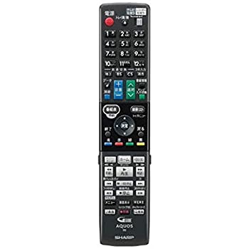 【中古】【非常に良い】シャープ 純正ブルーレイディスクレコーダー用リモコン RRMCGB160WJPA【部品番号：0046380267】