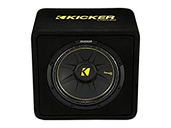 【中古】Kicker 12in600ワット4オーム CompC Vented Loaded Subwoofer サブウーファーエンクロージャー、44VCWC124