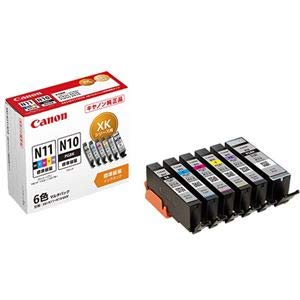 【中古】キヤノン インキ貯蔵タンクXKI-N11+N10/6MP 6色マルチ風呂敷き包み 2172C004 1箱(6個:各色1個)