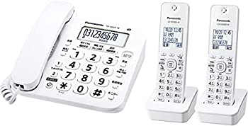 【中古】パナソニック コードレス電話(子機2台付き添い人) 白いこと VE-GD27DW-W