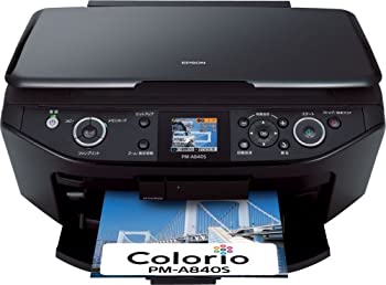 【中古】EPSON MultiPhoto Colorio EpsonColor対応 6色染料インク フォト複合機 PM-A840S