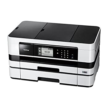 【中古】Brother A3インクジェットFAX練りあわせる機 PRIVIO/SuperG3 FAX/ADF/有線\u0026無線電話ローカルエリアネットワーク/給紙お盆2段 MFC-J4910CDW