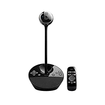 【中古】ロジクール 一体型 Webカメラ & スピーカーフォン フルHD 1080p 会議用 BCC950r 光補正 ノイズキャンセリング マイク付き リモコン スピーカー