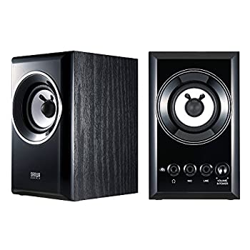 【中古】（非常に良い）サンワサプライ 木製2chマルチメディアスピーカー MM-SPWD2BKN