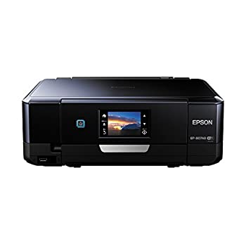 【中古】（非常に良い）旧モデル エプソン インクジェット複合機 Colorio EP-807AB 無線 有線 スマートフォンプリント Wi-Fi Direct ブラック