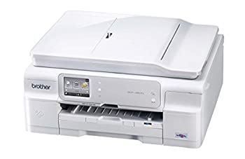 【中古】brother A4インクジェットプリンター複合機/白モデル/10/12ipm/両面印刷/有線・無線LAN/ADF DCP-J957N-W|IINEX