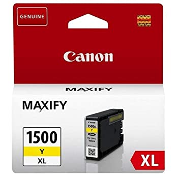 【中古】（人並み外れたに好いたらしい）Canon 9195B001 (PGI-1500 XLY) Ink cartridge yellow, 935 pages, 12ml インクカートリッジ-パソコン・周辺機器-PCサプライ・消耗品