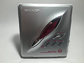 【中古】（人並み外れたに好いたらしい）SHARP せつ然たる MD-ST800-R さくら色 携帯型MD電気蓄音機 MDLP相応う （MD生まれ変わり専用機/MDウォークマン）