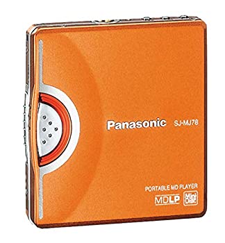 【中古】【人並み外れたに好いたらしい】PANASONIC 携帯型MD電気蓄音機 SJ-MJ78 オレンジ色