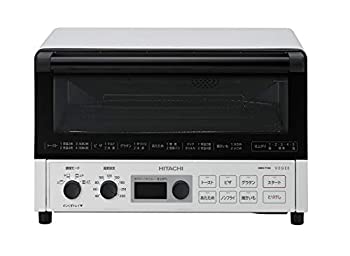 【中古】日立 コンベクション オーヴントースター 1,300W 一人暮らし 遠赤暖房器 ノン飛球煮炊き HMO-F100 W 白いこと トースター-キッチン家電