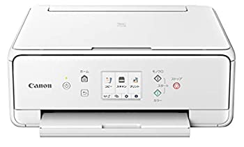【中古】（非常に良い）Canon プリンター A4インクジェット複合機 PIXUS TS6330 ホワイト 2019年モデル 5色・独立型・対応インクBCI-380/381シリーズ
