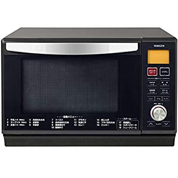 【中古】【非常に良い】[山善] スチームオーブンレンジ 25L フラットタイプ 自動メニュー搭載 角皿付き ブラック YRK-F251SV(B) [メーカー保証1年]