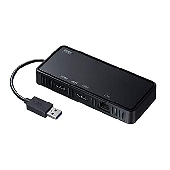 【中古】USB3.1-HDMI見せびらかすアダプター(4K相応う・ 2最終生産物・ローカルエリアネットワーク-界面付き添い人) USB-CVU3固定ディスク3