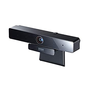 【中古】サンワサプライ WEBカメラ 500万画素 広角レンズ 有線USB接続 マイク内蔵 ブラック CMS-V51BK|IINEX