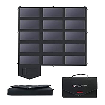 【中古】「アップグレード品」 ALLPOWERS SP100 ソーラーパネル 100W 折りたたみ 24%単結晶ソーラーチャージャー コントローラー付き 18V DC 5VUSB-A USB