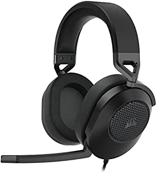 【中古】(非常に良い)CORSAIR HS65 SURROUND コルセア サラウンド 3.5mmコネクタ ゲーミングヘッドセッ トMac/PS5/PS4/ Xbox Series/Switch対応 Discord認証 -カーボ