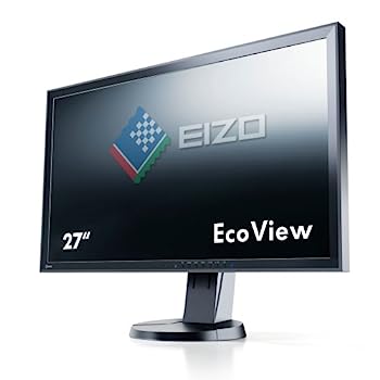【中古】【非常に良い】EIZO FlexScan 27インチカラー液晶モニター 2560x1440 DVI-D 24Pin DisplayPort ブラック FlexScan EV2736W EV2736W-FSBK|IINEX