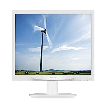 【中古】【非常に良い】Philips ディスプレイ 17S4LAW/11 ホワイト 17インチ/スクエア/5ms/スピーカー付/5年保証