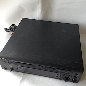 【中古】（人並み外れたに好いたらしい）SONY ソニー MDS-S37 黒いこと ミニディスクデッキ （MD甲板/単体構成要素） MDLP非相応う TV・オーディオ・カメラ-オーディオ-コンポ用拡張ユニット