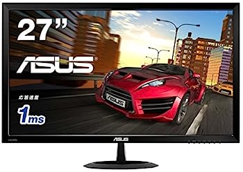 【中古】ASUS ゲーミングモニター 27型盛りだくさん固定ディスク見せびらかす (フリッカーフリー / 1,920x1,080 / HDMI×2,D-sub/金棒引き内蔵 / 3年) VX278H