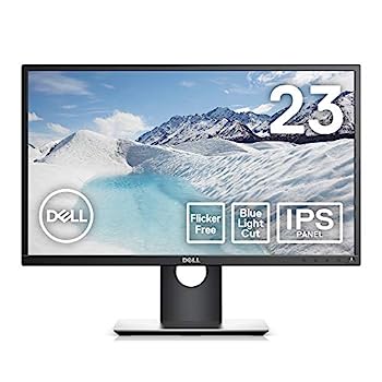 【中古】Dell モニター 23インチ 超広視野角\u0026スリムベゼル/フルHD/フリッカーフリー/ブルーライト軽減/DP,HDMI,D-Sub/高さ調整 回転/プレミアムパネル3年