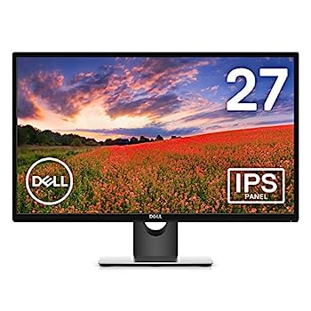 【中古】Dell 管する 27in 超広可視性角\u0026スリムベゼル/盛りだくさん固定ディスク/IPS 非光輝/青色ともし火楽にする/FreeSync/HDMI,D-Sub/3年 SE2717H ディスプレイ-パソコン・周辺機器