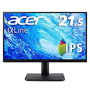 【中古】Acer モニター ディスプレイ AlphaLine 21.5インチ ET221Qbmi フルHD IPS フレームレス HDMI D-Sub スピーカー内蔵 ブルーライト軽減 VESA対応