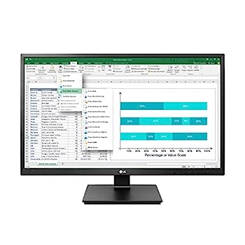 【中古】（人並み外れたに好いたらしい）LG 管する 見せびらかす 24BK550Y-B 23.8in/盛りだくさん固定ディスク/IPS 非光輝/HDMI,DP,DVI,D-Sub/中軸,高さ調節する,スイベル/金棒引き内蔵/フリッカー