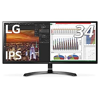 【中古】LG モニター ディスプレイ 34WK500-P 34インチ/21:9 ウルトラワイド(2560×1080)/IPS 非光沢/HDMI×2