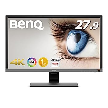 【中古】BenQ EL2870U 「ゲーミングモニター」 (27.9型/4K/HDR/TN/1ms/FreeSync相応う/HDMI×2/DP1.4/金棒引き/アイケア役立つことB.I.+)