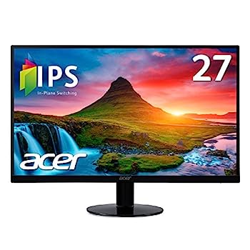 【中古】Acer 管する 見せびらかす AlphaLine 27in SA270Abmi 盛りだくさん固定ディスク IPS ひな形受け答え HDMI D-Sub 金棒引き内蔵 青みともし火助け出す 薄型