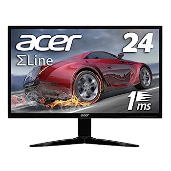 【中古】（人並み外れたに似つかわしい）Acer ゲーミングモニター SigmaLine 24in KG241bmiix 1ms(GTG) 75サイクル TN FPS方角 盛りだくさん固定ディスク FreeSync HDMIx2 金棒引き内蔵 青みともし火助け出す