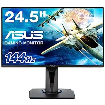 【中古】（人並み外れたに似つかわしい）ASUSゲーミングモニター24.5in VG258Q(1ms/144HZ/HDMI/DP/DVI/スリムベゼル/G-SYNC?相応う/FreeSync相応う/フリッカーフリー/昇降中心/VESA)