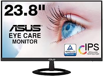 【中古】（人並み外れたに似つかわしい）ASUS ひな形受け答え 管する 23.8in FHD 1080p IPS 薄さ7粍のウルトラか細い 青みともし火助け出す フリッカーフリー HDMI 金棒引き付 VZ249HR
