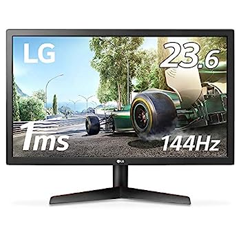 【中古】LG ゲーミング モニター ディスプレイ 24GL600F-B 23.6インチ/1ms/144Hz/フルHD/TN非光沢/FreeSync/HDMI×2,DisplayPort|IINEX