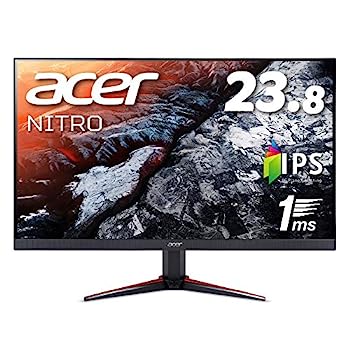 【中古】Acer ゲーミングモニター Nitro VG240Ybmiifx 23.8インチ IPS 非光沢 フルHD 1ms(VRB) 75Hz FPS向き FreeSync フレームレスデザイン HDMIx2 スピ