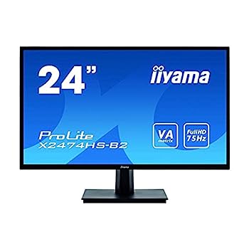【中古】二十日鼠電子計算機 iiyama 管する 見せびらかす X2474HS-B2(23.6型/白いことLEDうしろ側ともし火/ブルーライトカット役立つこと/DP,HDMI,D-Sub)