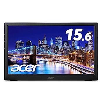 【中古】Acer 15.6型移動性管する 重さ0.97kg 薄さ2糎 PM161Qbu IPS 非光輝1920x1080 16:9 220シーディー 7ms USB Type-C