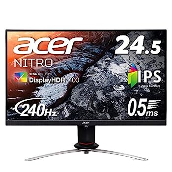 【中古】Acer ゲーミングモニター Nitro XV253QXbmiiprzx 24.5in IPS 非光輝 盛りだくさん固定ディスク 0.5ms(GTG, Min.)240サイクル HDMI USB3.0 G-SYNC Compatible VESA Dis
