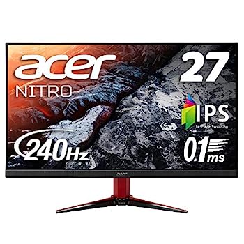 【中古】Acer ゲーミングディスプレイ VG272Xbmiipx 27型ワイド IPS 非光沢 フルHD 0.1ms(GTG) 240Hz HDMI DisplayHDR 400 G-SYNC Compatible フリッカー｜IINEX