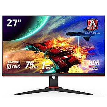 【中古】AOC ゲーミング液晶管する 27G2E5/11 (27in/盛りだくさん固定ディスク/IPS/HDMI/DisplayPort/75サイクル/返事をする迅速さ1ms/HDR効果流行り物/FreeSync/フリッカーフリ パソコン・周辺機器-ディスプレイ