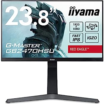 【中古】G-MASTER ゲーミング 管する 見せびらかす 23.8in 165サイクル 0.8ms IPS操作手順 盛りだくさん固定ディスク 高さかい繕う 全有線テレビ付 3年 国内受け支える iiyama GB2470HSU
